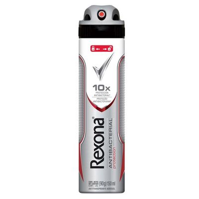 Desodorante-Rexona-Aerosol-Masculino-Antibacteriano-Protection-150ml Desodorante-Rexona-Aerosol-Masculino-Antibacteriano-Protection-150ml
