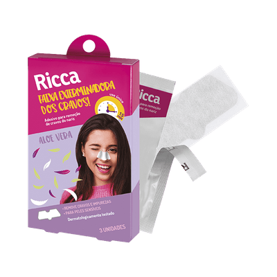 Fita-Adesiva-Removedora-de-Cravo-Ricca-3-Unidades Fita-Adesiva-Removedora-de-Cravo-Ricca-3-Unidades