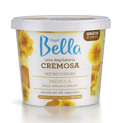 Cera-Depil-Bella-Cremosa-para-Microondas-Primula-100g Cera-Depil-Bella-Cremosa-para-Microondas-Primula-100g