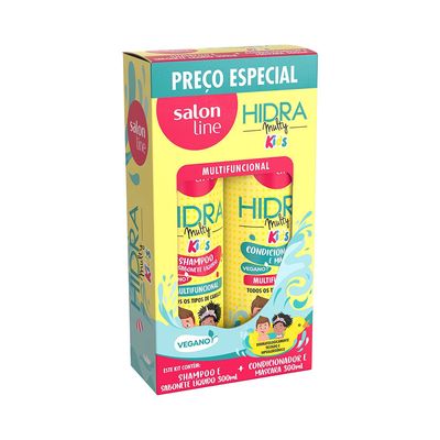 Kit-Salon-Line-Hidra-Multy-Kids-Shampoo-300ml---Condicionador-300ml Kit-Salon-Line-Hidra-Multy-Kids-Shampoo-300ml---Condicionador-300ml