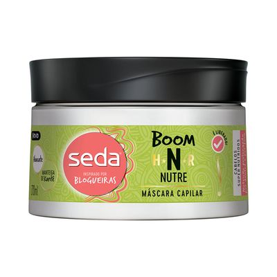 Mascara-de-Tratamento-Seda-Boom-Nutre-Karite-270ml Mascara-de-Tratamento-Seda-Boom-Nutre-Karite-270ml