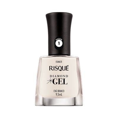 Esmalte-Risque-Diamond-Gel-Cha-Branco Esmalte-Risque-Diamond-Gel-Cha-Branco