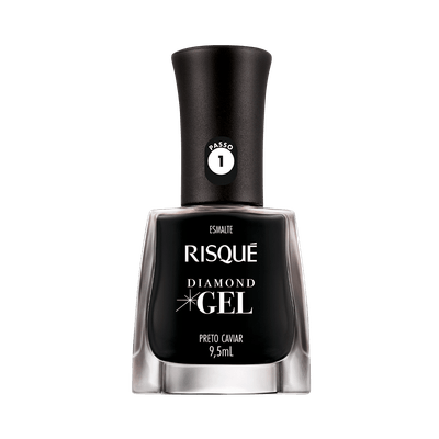 Esmalte-Risque-Diamond-Gel-Preto-Caviar Esmalte-Risque-Diamond-Gel-Preto-Caviar