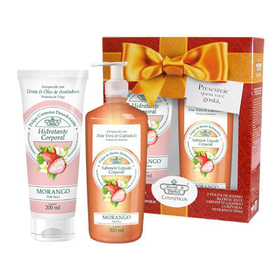 Kit-Flores---Vegetais-Hidratante-Corporal--200ml---Sabonete-Liquido-310ml-Morango Kit-Flores---Vegetais-Hidratante-Corporal--200ml---Sabonete-Liquido-310ml-Morango
