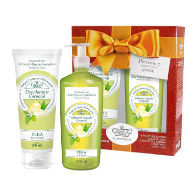 Kit-Flores---Vegetais-Hidratante-Corporal--200ml---Sabonete-Liquido-310ml-Pera Kit-Flores---Vegetais-Hidratante-Corporal--200ml---Sabonete-Liquido-310ml-Pera