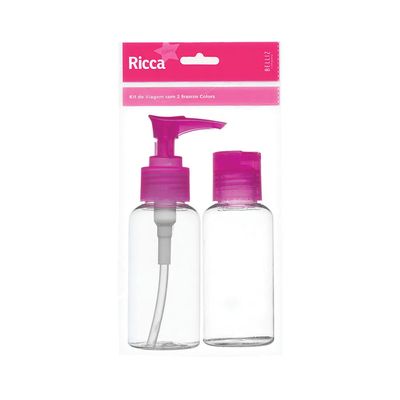 Kit-de-Viagem-Ricca-com-2-Frascos-Colors--3314- Kit-de-Viagem-Ricca-com-2-Frascos-Colors--3314-