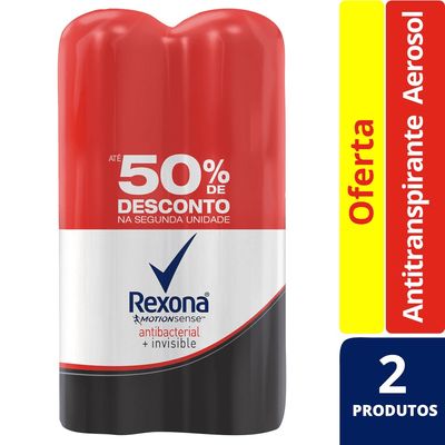 Kit-Desodorante-Rexona-Aero-c-2-Feminino-Antibacterial-Invisible--50--de-desconto-na-2ªUn.-