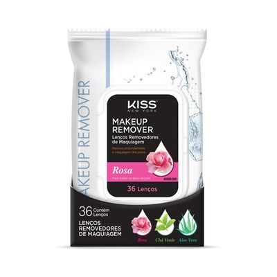 Lenco-Removedor-de-Maquiagem-Kiss-New-York-Rosas Lenco-Removedor-de-Maquiagem-Kiss-New-York-Rosas