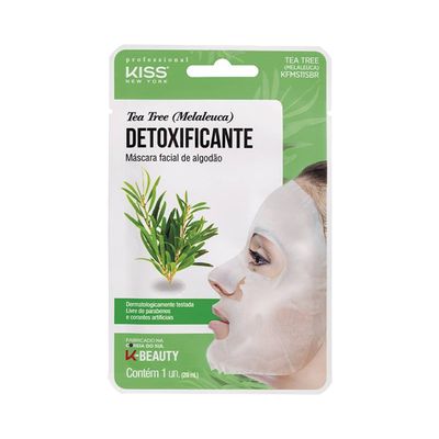 Mascara-Facial-Kiss-New-York-Detoxificante-Algodao Mascara-Facial-Kiss-New-York-Detoxificante-Algodao