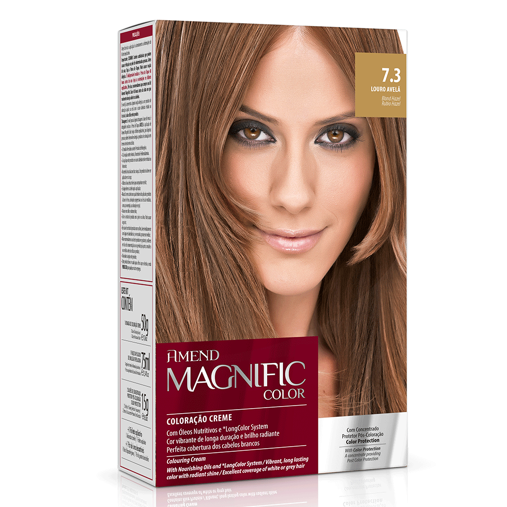 Coloração Amend Magnific Color 7.3 Louro Avelã - leocosmeticos