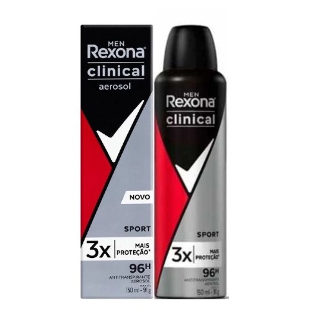 Desodorante Rexona Clinical Aerosol Sport Men - leocosmeticos