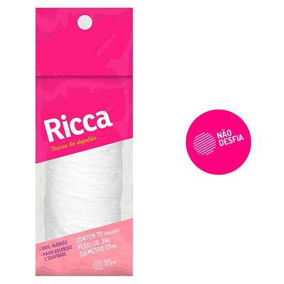 disco-algodao-facial--ricca-leo-cosmeticos disco-algodao-facial--ricca-leo-cosmeticos