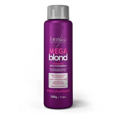 Mascara-Forever-Liss-Mega-Blond-Ultra-Matizadora-500g Mascara-Forever-Liss-Mega-Blond-Ultra-Matizadora-500g