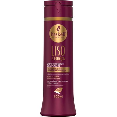 Condicionador-Liso-Com-Forca-Haskell-300ml Condicionador-Liso-Com-Forca-Haskell-300ml