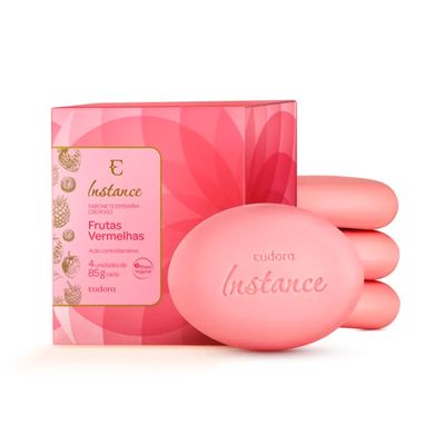 Sabonete-em-Barra-Instance-Frutas-Vermelhas-4-unidades-Leo-Cosmeticos Sabonete-em-Barra-Instance-Frutas-Vermelhas-4-unidades-Leo-Cosmeticos