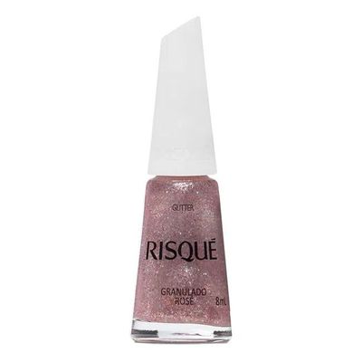 Esmalte-Risque-Glitter-Rose-Granulado-Rose-8ml Esmalte-Risque-Glitter-Rose-Granulado-Rose-8ml