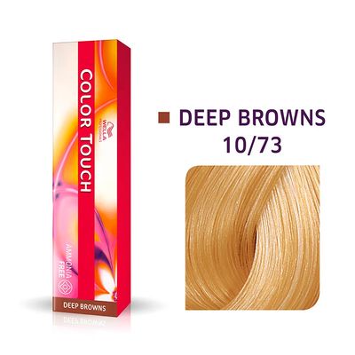 Tonalizante-Wella-Color-Touch-Deep-Browns-10-73-Louro-Clarissimo-Marrom-Dourado-60g Tonalizante-Wella-Color-Touch-Deep-Browns-10-73-Louro-Clarissimo-Marrom-Dourado-60g